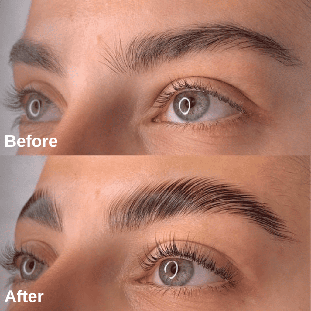 Brow lamination at she she beauty in Boston, MA